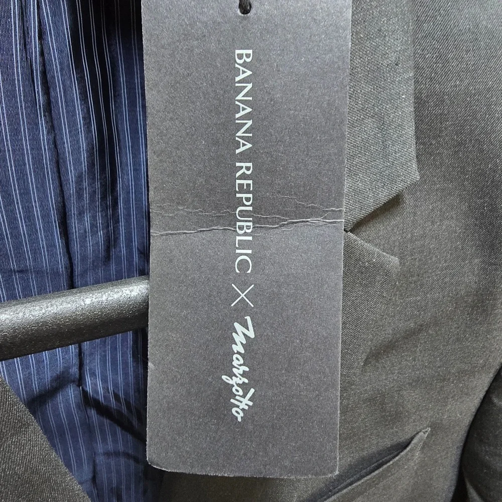 Banana Republic Mens 38R Charcoal Gray Wool Blend‎ Suit Jacket Blazer